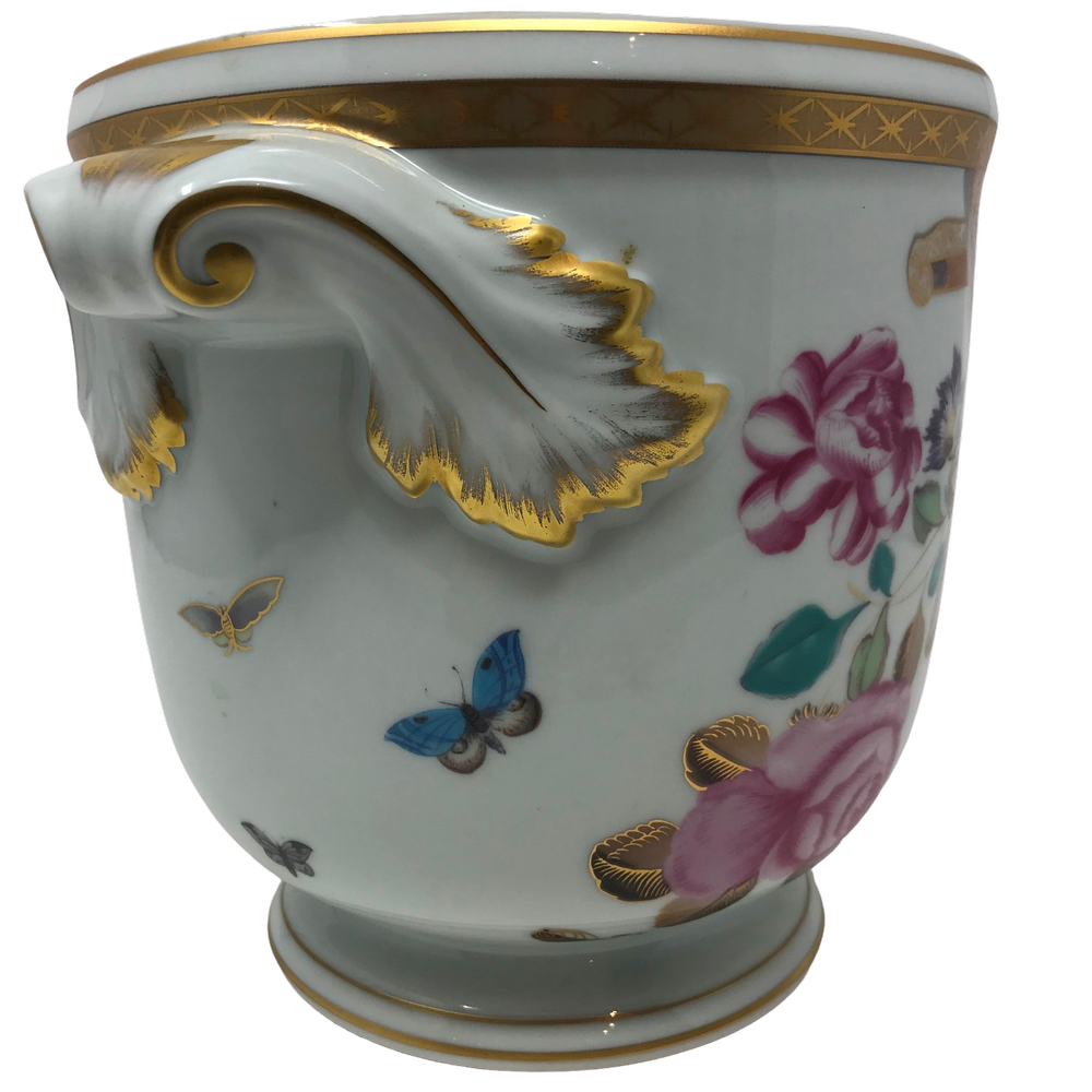 SOLD- A Mottahedeh Vista Alegre Portugal Lowestoft Rose Painted